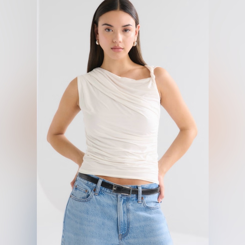 Abercrombie & Fitch Draped Twist Top
